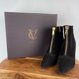 Vince Camuto Vero Cuoio Suede Heeled Booties